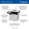 Brother MFC-L5915DW Business Monochrome Laser All-in-One Printer , , small