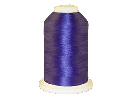 Brother purple embroidery thread spool on white background