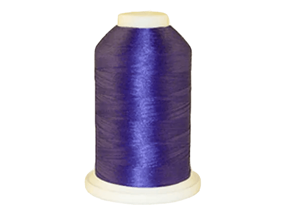 Brother purple embroidery thread spool on white background