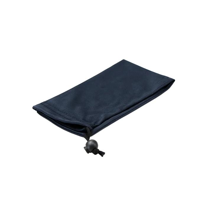 Brother printer carrying case with drawstring closure in navy blue fabric