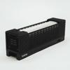 Brother printer toner cartridge with black ribbed casing and white label window