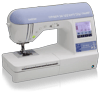 Brother SE1800 sewing and embroidery machine with touchscreen and decorative purple lid