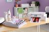 Brother sublimation printer creating custom t-shirt designs in home craft workspace