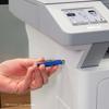 Brother MFC-L5715DW monochrome laser all-in-one printer with USB port access