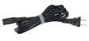 Brother printer power cord with three-prong plug on white background