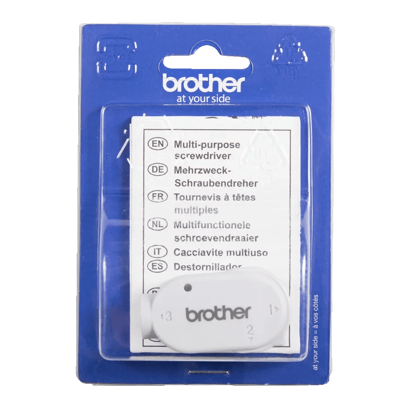 Brother multi-purpose screwdriver in retail packaging