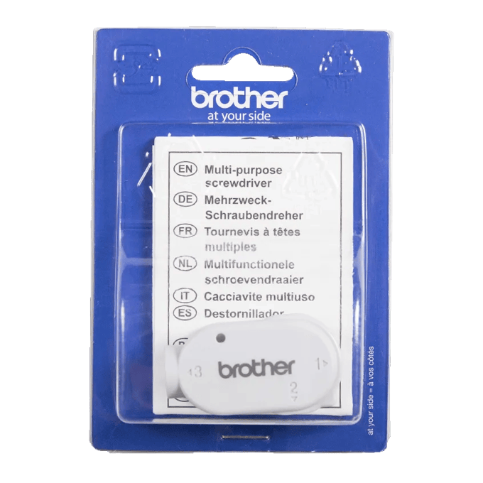 Brother multi-purpose screwdriver in retail packaging