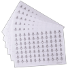 Brother stamp embossing sheets with pre-punched holes for organizing and labeling