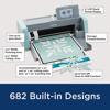 Brother cutting machine with 5-inch touchscreen, scanning area, and 682 built-in designs