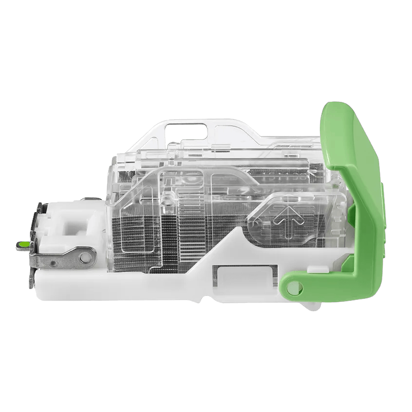 Brother SR100 stamp maker with transparent casing and green handle