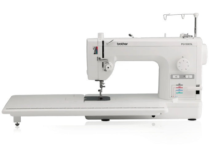 Brother PQ1500SL quilting and sewing machine with extended workspace table