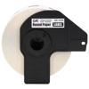 Brother DK-1219 round paper label roll, 12mm diameter, in black cartridge