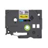 Brother 9mm P-touch TZe label tape cartridge with yellow strong adhesive tape and black print