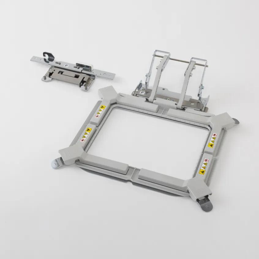 Brother embroidery machine hoop frame with multi-needle positioning clamps