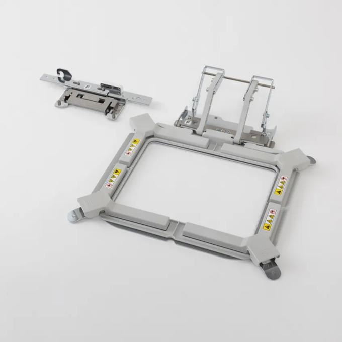 Brother embroidery machine hoop frame with multi-needle positioning clamps