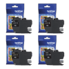 Brother LC3011 ink cartridge bundle in cyan, magenta, yellow, and black