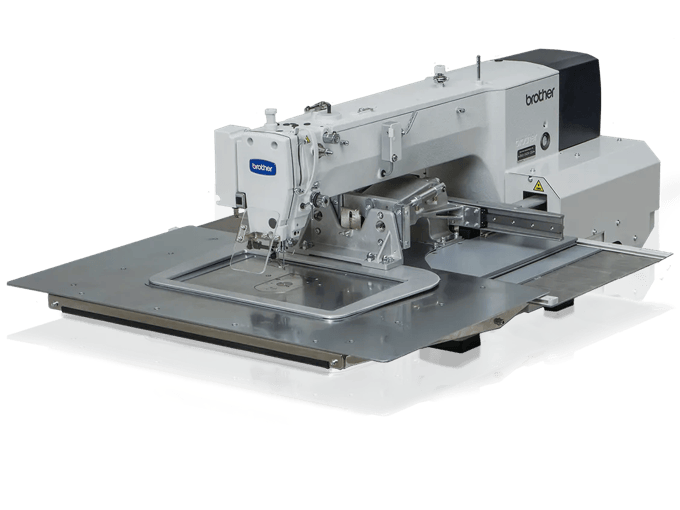 Brother industrial sewing machine with automated pattern stitching system