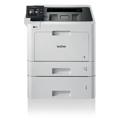 Brother HL-L8360CDWT color laser printer with dual paper trays and touchscreen display