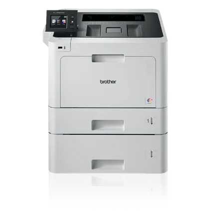 Brother HL-L8360CDWT color laser printer with dual paper trays and touchscreen display