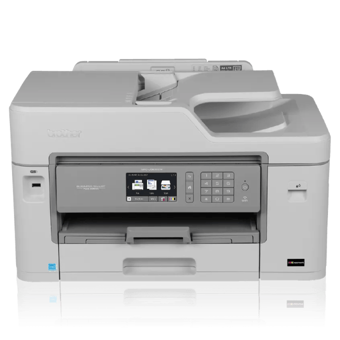 Brother MFC-J5830DW all-in-one color inkjet printer with wireless connectivity and touchscreen