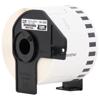 Brother DK-4205 continuous removable white paper tape roll in black cartridge