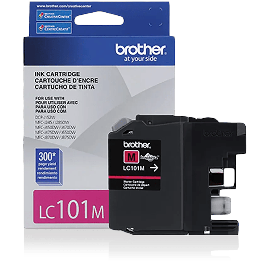 Brother Genuine LC101M Standard-yield Magenta Ink Cartridge, , medium
