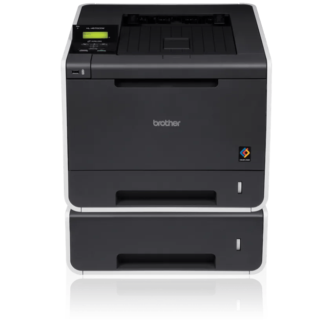 Brother HL-4570CDWT color laser printer with wireless connectivity and three paper trays