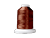 Brother embroidery thread spool in copper brown on white cone