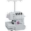Overlock Brother 1534D con capacidad de cuatro hilos y diseño floral decorativo