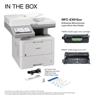 Brother MFC-EX915dw all-in-one laser printer with toner cartridge, drum unit, and accessories