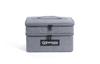 Gray Designio for Brother dual-compartment carrying case with top handle and zipper closures