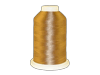 Brother embroidery thread spool in golden-brown polyester on white cone