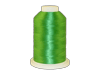 Brother embroidery thread spool in vibrant green polyester with white cap