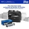Brother MFC-L2900DW XL monochrome laser all-in-one printer with genuine toner cartridge