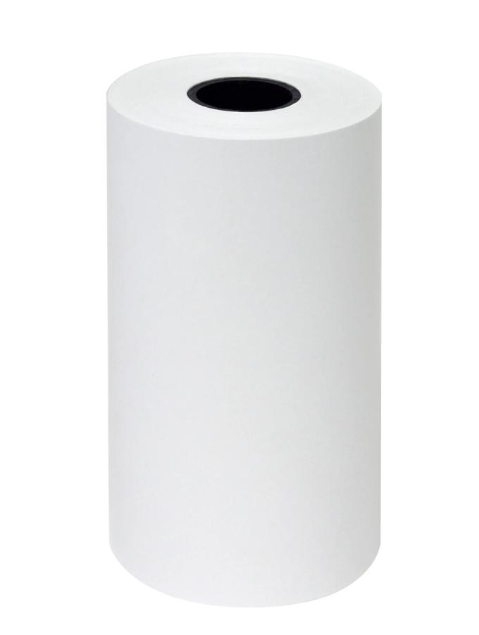 Brother thermal paper roll on white background