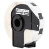 Brother DK-1218 round paper label roll in black cartridge, 24mm diameter