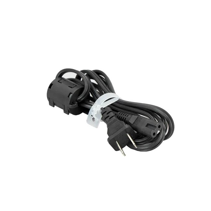 Brother printer power cord with three-prong plug and cable management tie