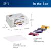 Brother SP-1 sublimation printer with CMYK ink cartridges and sublimation paper included