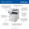 Brother MFC-EX670W all-in-one color laser printer with touchscreen and wireless connectivity