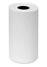 White thermal paper roll with center core for receipt printing