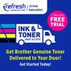 Brother Refresh EZ Print subscription with ink and toner smart delivery and 2-month free trial
