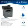 Brother MFC-L5705DW all-in-one monochrome laser printer with wireless connectivity and touchscreen