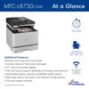 Brother MFC-L8730CDW color laser all-in-one printer with wireless and touchscreen display
