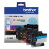 Brother LC30334PKS XXL INKvestment Tank cartridges in black, cyan, magenta, and yellow
