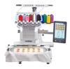 Brother PR1060W 10-needle embroidery machine with touchscreen and colorful thread spools