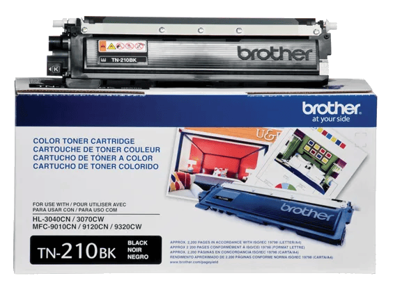 Brother Genuine TN210BK Standard-yield Black Toner Cartridge, , large
