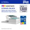Brother Genuine LC504XLBKS High Yield Black Ink Cartridge, Black, small