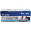 Caja de cartucho de tóner cian Brother TN-217C de alto rendimiento con 2,300 páginas