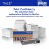Brother Genuine TN637BK Ultra High Yield Black Toner Cartridge, , small