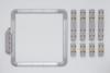 Brother 10x10 inch magnetic embroidery frame with eight magnetic clips for secure fabric placement